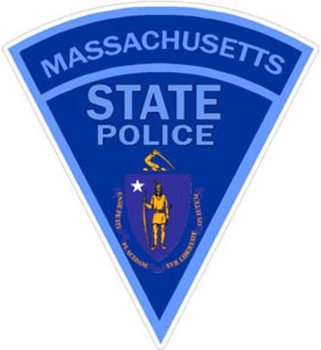 MAGNET 4 Inch Massachusetts State Police Magnetic Sticker Decal Size: 4x4 Inches