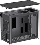 GameMax Spark Micro-ATX Gaming PC Case Dual Tempered Glass USB3 Type C White view 22