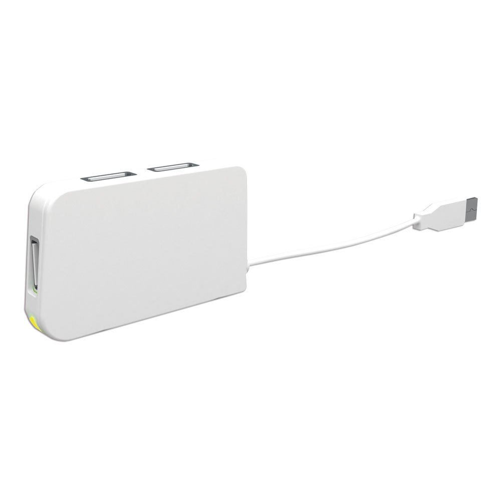 Approx USB 2.0 4 Port Travel Hub - White/White