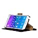 Galaxy Note 4 Case, AceAbove Samsung Galaxy Note 4 Wallet Case - Premium Genuine Leather Wallet Book Cover with Stand Flip Cover and Hand Strap