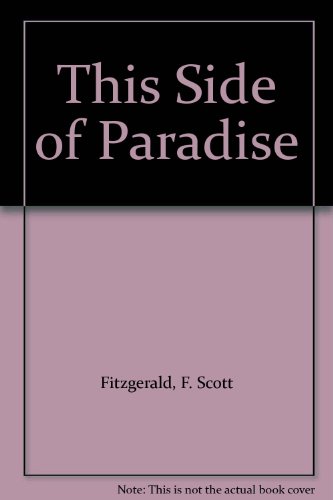 This Side of Paradise B00C5X286O Book Cover