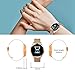 GOKOO Smart Watch for Men Women with All-Day Heart Rate Blood Pressure Sleep Monitor IP67 Waterproof Activity Tracker Calorie Running Counter Gold