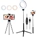 VicTsing Ring Light luce TikTok 6.3 " Luce ad Anello Dimmerabile, Selfie Stick e Treppiede di Desktop&Stand, 5 Modalità e 5 Livelli di Luminosità, Telecomando, Fotografia, Makeup, iPhone