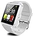 U8 Bluetooth Smart Wrist Watch Phone Mate with Iphone Android Samsung HTC LG (white)