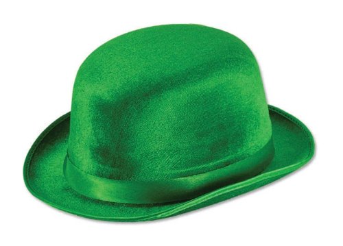 Green Vel-Felt Derby Party Accessory (1 count) (1/Pkg)