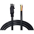 CompuPort - 4 Pins Micro Fit Connector Boot Molex DC Power & GPIO Cable Shielded, Compatible with Microhard, Redlion, CradleP