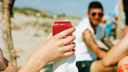 Toolsure Beer Can Sleeve,Beer Silicone Cover, Perfect for Hide a Beer Bottle 12 FL OZ (Red, 1)