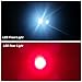 Sunspeed Waterproof USB Rechargeable LED Bike Light Set - LED Bright Headlight for Front and 1 Free USB Rechargeable Tail Light - 1 USB Rechargeable Battery Included - No-hassle Replacement Guarantee