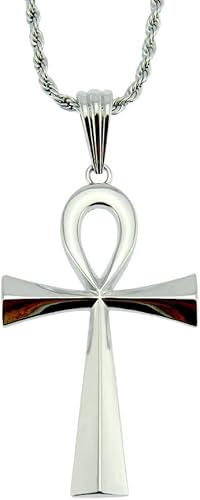 Amazon Necm ネックレス メンズ ステンレス シンプル 光面 十字架ペンダント クロス 厄除け お守りネックレ 高級感 ロング ステンレス チェーン付き 男女兼用 ジュエリー ネックレス 通販