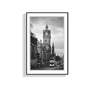 Framed Canvas Wall Art for Living Room, Bedroom Black and White City View Canvas Prints for Home Decoration Ready to Hanging - 16x24 inches