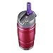 bubba Hero Sport Kids Insulated Stainless Steel Water Bottle with Flip-Up Straw, 12 oz., Pink