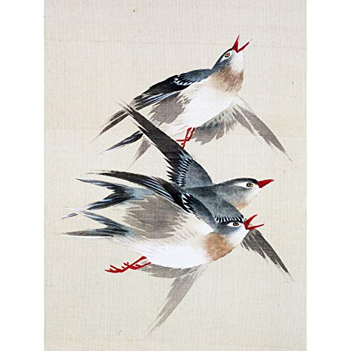 Artery8 Okamoto Pictures Flowers Birds Japanese 17 Painting Art Print Canvas Premium Wall Decor Poster Mural