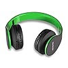 Wireless-Bluetooth-Over-Ear-Stereo-Foldable-Headphones-Wireless-and-Wired-Mode-Headsets-with-Soft-Memory-Protein-EarmuffsBuilt-in-Mic-for-Mobile-Phone-TV-PC-Laptop-Black-Green Wireless Bluetooth Over Ear Stereo Foldable Headphones, Wireless and Wired Mode Headsets with Soft Memory-Protein…