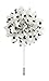 Men's Lapel Flower Handmade Boutonniere Pin for Suit - Polka Dot Mums (White)