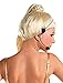 Largemouth Madonna Ponytail Wig with Faux Microphone (Blonde)