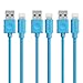 iPhone Charger,Extra Long Durable USB Data Cable Lightning Cord Charging Wire (3ft,6ft,10ft) for iPhone 7 7 Plus 6s Plus 6s 6 Plus 5s SE iPad iPod (Blue)