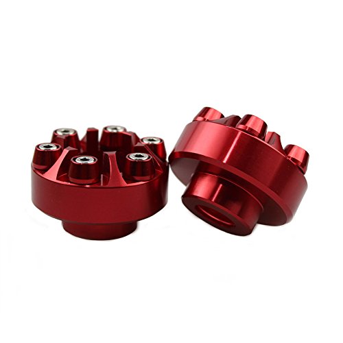 PRO-KODASKIN Scooter Motorcycle Frame Slider Motorbike Crash Pad Protector Anticaida Protezioni For Yamaha BWS R X 125 RC150 NMAX SMAX 155 (Red)