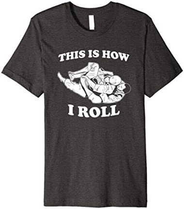 Kids Jiu Jitsu Shirt - This is How I Roll JiuJitsu T-Shirt - BJJ 12 Dark Heather
