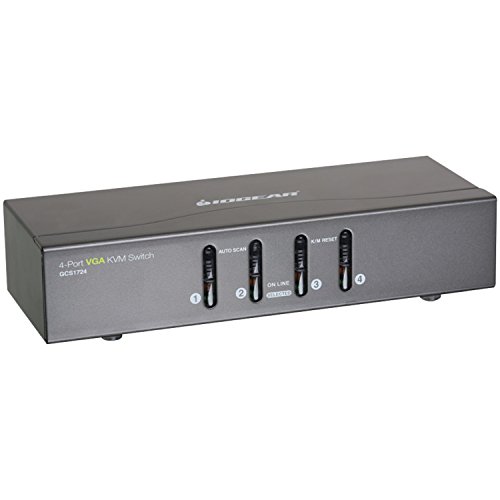 IOGEAR 4 Port VGA KVM PS2 Switch and USB, GCS1724