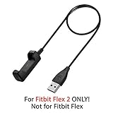 INSTEN for Fitbit Flex 2 Charger Replacement 1 Feet USB Charging Cable Cord Replacement Charger Compatible with Fitbit Flex 2 Smartwatch Fitness Watch Wireless Tracker Wristband, Black