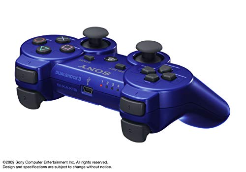 PlayStation 3 Dualshock 3 Wireless Controller (Blue) (Renewed)