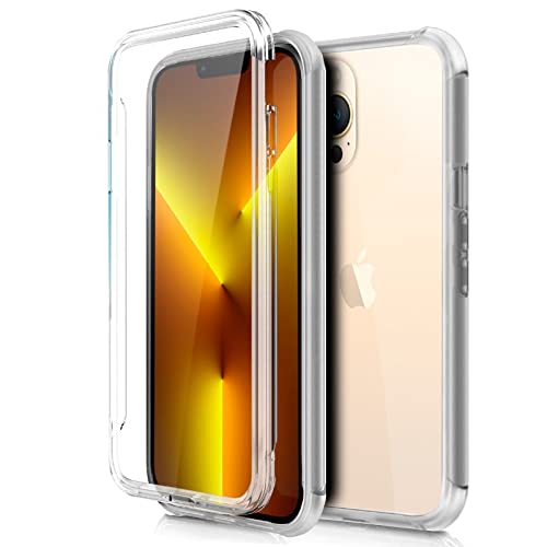 Cool Silicone Case for iPhone 13 Pro Max (Transparent Front+Back)