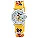 Timermall Kids Children 3D yellow Strap Mickey Mouse Cartoon Watches