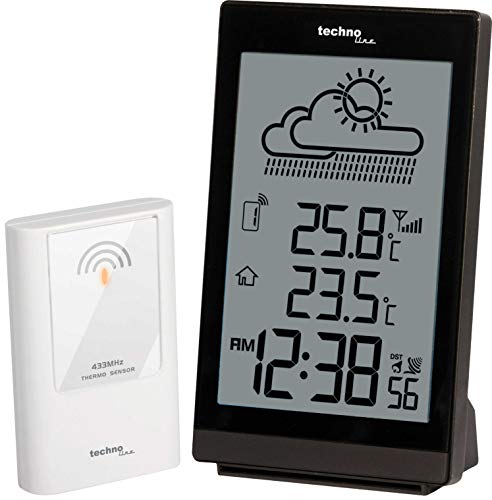 techno line WS 9251 Stazione Meteo, Nero