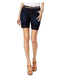 Lee Platinum Petite Georgia Belted pantalones cortos