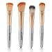 32pcs Makeup Brushes Premium Makeup Brush Set Synthetic Kabuki Cosmetics Foundation Blending Blush Eyeliner Face Powder Brush Makeup Brush Kit,Champagne Color