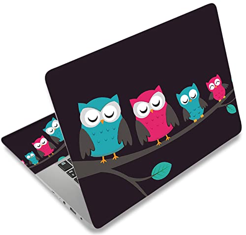 Laptop Notebook Skin Sticker Cover Decal Fits 12 13 13.3 14 15 15.4 15.6 inch Laptop Protector Notebook PC | Easy to Apply, Remove and Change Styles (Cute Owls)