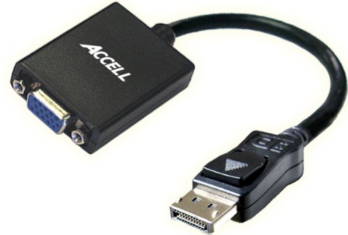 Accell B101B-003B-2 UltraAV DisplayPort to VGA Active Adapter - AMD Eyefinity Certified