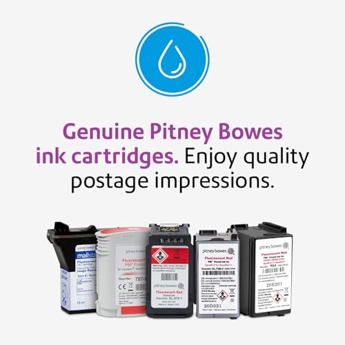 Pitney Bowes 793-5 Ink Cartridge for DM100, DM200 and SendPro C and SendPro+, Red Ink, 35 ml