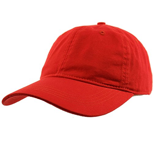Everyday Unisex Cotton Dad Hat Plain Blank Baseball Adjustable Ball Cap Red