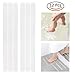 S&X Bathtub Non Slip Stickers,Gritty Textured Slip-Resistant Treads - 3/4 x 11 Inches - 12 of Pack (Clear)