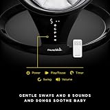 Munchkin Electric Baby Swing Bluetooth Enabled Rocking Chair Black view 4