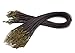 Sovenny 50 Pieces 1.5mm Brown Waxed Necklace Cord with Bronze Chain Lobster Clasp for Bracelet Necklace and Jewelry Making
