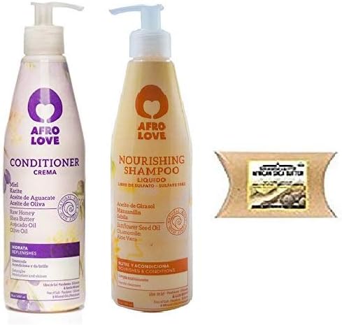 Afro Love Conditioner and Shampoo 16 oz Combo Set (Nourishing SHAMPOO&CONDITIONER)