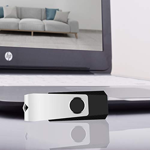 KEXIN USB Bulk 50Pack 4GB USB Flash Drives 4 GB Thumb Drives Jump Drives Memory Stick Pen Drives Swivel Design USB 2.0 Black