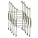 Xinlinke 10 Pcs 6 Inch Small Size Invisible Plate Wire Hanger Wall Holders with Protective Rubber Cover for 5