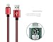 Lightning to USB Cable, 3Pack 3FT 6FT 10FT Nylon Braided iPhone Charging Cord iPad Charger for Apple iPhone SE/6/6S/Plus/5S/5/iPad Mini/Air/Pro/iPod, Compatible with iOS9 (Red / Black)