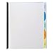 Wilson Jones Report Cover, View-Tabs, 5 Tabs, Punchless, 20 Sheets, Clear (W55766)