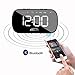 AMZLIFE Alarm Clock Radio with Wireless Bluetooth Speaker FM Radio Night Light 5