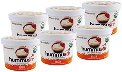 Hummustir: Organic Hummus, Blazin. Fresh Hummus, Anytime, Anywhere. 6 Pack.