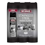Weiman Stainless Steel Cleaner & Polish Aerosol, 12 Oz (Pack of 3)