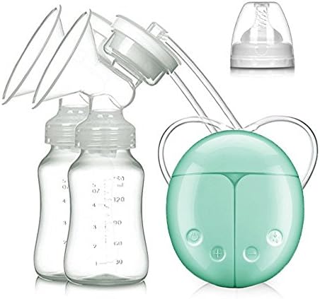 JHDLY Electric Breast Pump Double Breastpumps Breastmilk Pump Double PumpsSafe Milk Storage Bottle Dual Control Milk Suction and Breast Massager Breast Care For Breastfeeding 