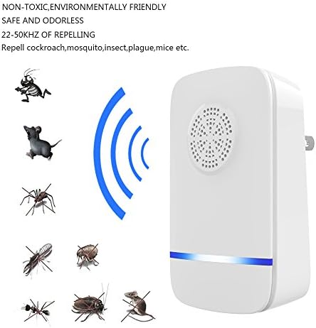 [2018 UPGRADED] Mosthink Ultrasonic Pest Repeller Electronic Pest Control Reject Repellent Home Plug In for Repel Mice Rat Roaches Ants Bugs Rodents Spiders Bed Bugs Killer-none toxic to pet nor human