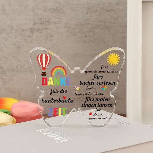 Blumuze Farewell Gift Educator Teacher, Butterfly Acrylic Decorative Sign Thank You Teacher Gifts for Farewell, Thank You Teacher, Christmas Gifts for Teacher