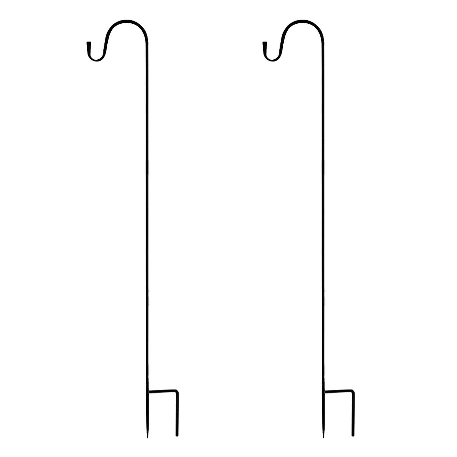 NIUXICH 2pcs Outdoor Shepherd Hooks,Adjustable Bird Feeder Pole Metal Hanger Hook Garden Plant Hooks,Shepherd Hooks Garden Stakes for Hanging Bird Feeders Solar Lights Poles