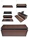 Sorbus Storage Bench Chest – Collapsible/Folding Bench Ottoman with Cover – Perfect Hope Chest, Pouffe Ottoman, Coffee Table, Seat, Foot Rest, and More – Contemporary Faux Leather, Large (Chocolate)